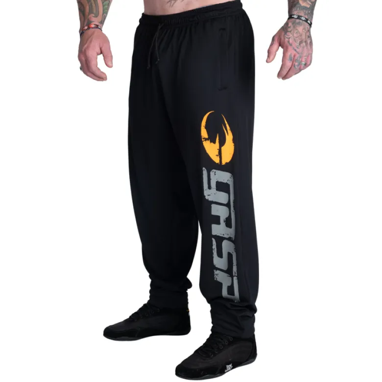 Old School Baggy Mesh Pants, Black
