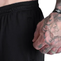 Old School Baggy Mesh Pants, Black