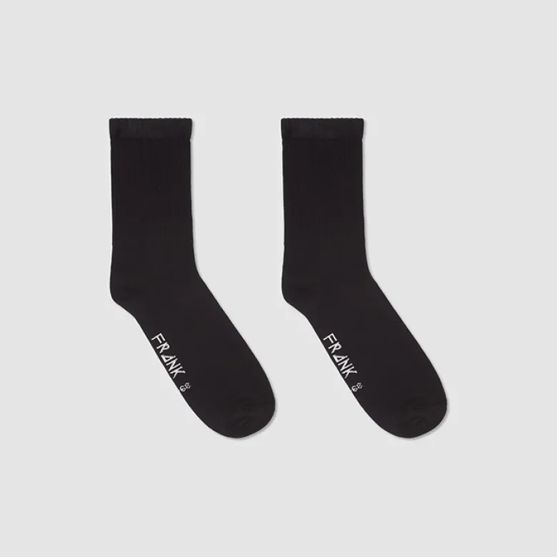 3-Pack Ribbed Sock, Black