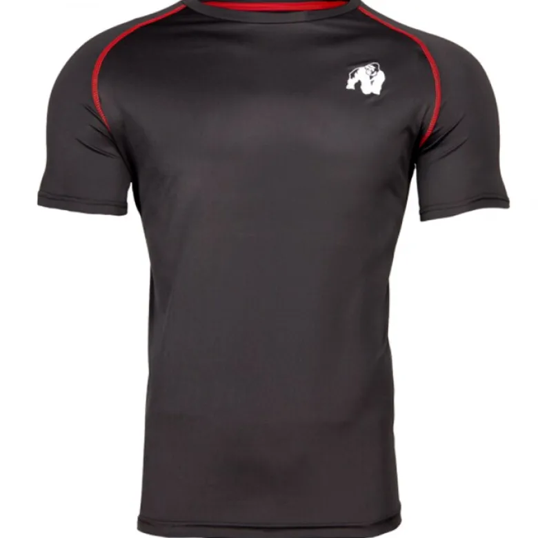 Performance Tee, Black/Red