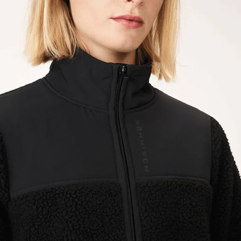 Phoebe Pile Jacket, Black