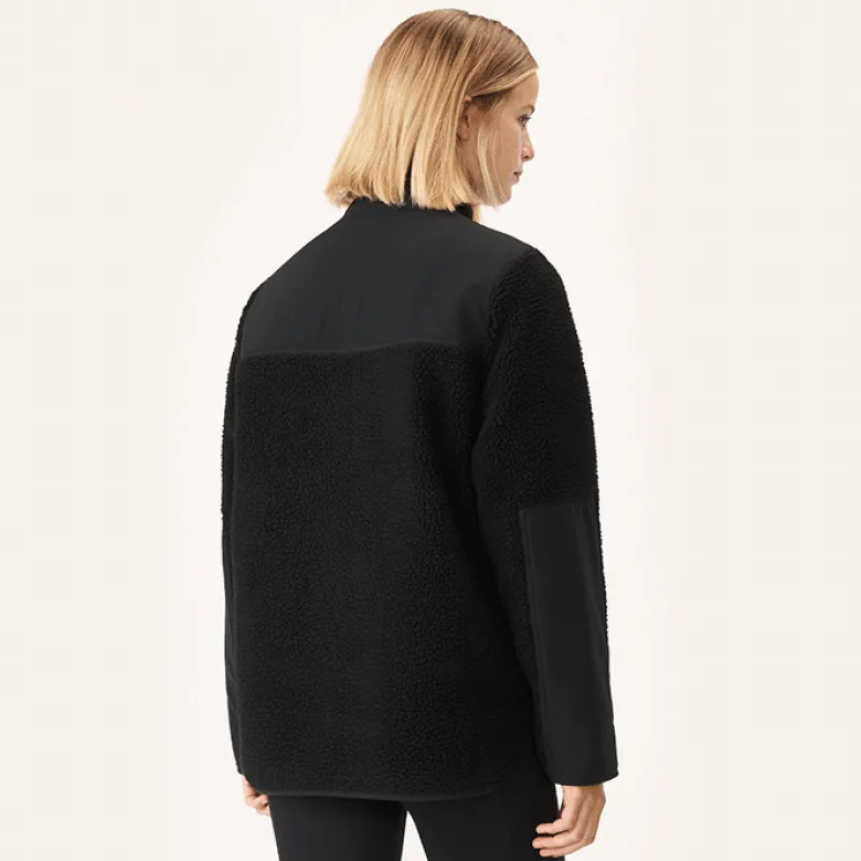 Phoebe Pile Jacket, Black