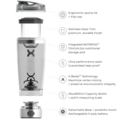 PRO Electric Shaker Stainless Steel 600 ml