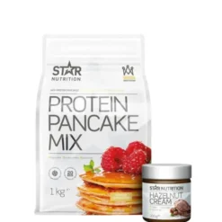 Proteinpannekaker 1 kg + Protein Hasselnøttkrem 200 g