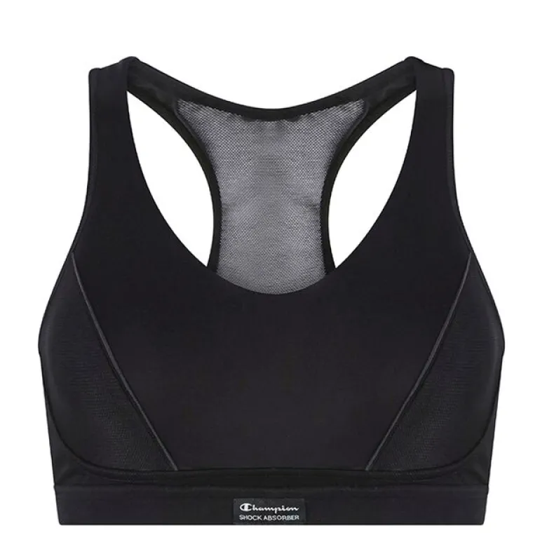 Pump Padded Sports Bra, Black