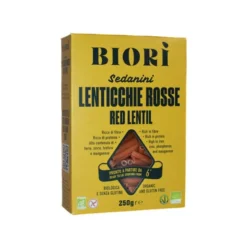 Röda Linser Pasta Sedanini Glutenfri 250 g