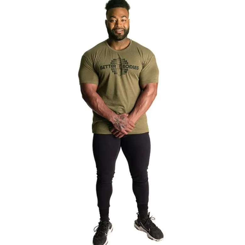 Recruit Tee, Army Green Melange