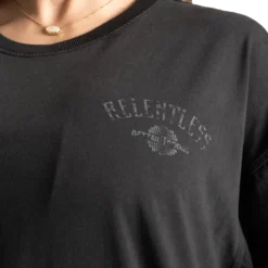 Relentless Oversize Tee, Washed Black