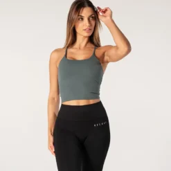 Relode Core Singlet Top, Teal Green