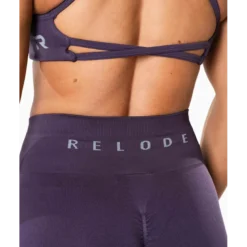 Relode Prime Scrunch Tights, Plommonlila