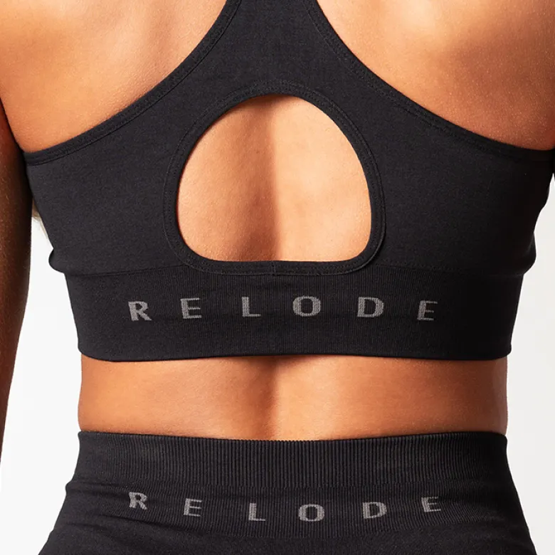 Relode Prime Scrunch Top, Black