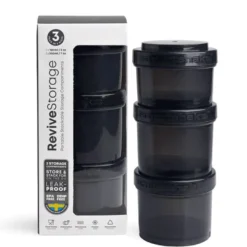 Revive Storage 3-pakk Svart 1x150 ml 2x200 ml