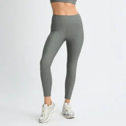Ribbed R HW Tights, Gunmetal