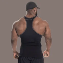 Ribbed T-back, Black