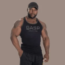 Ribbed T-back, Black