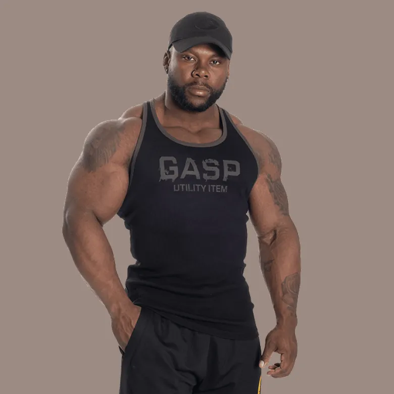 Ribbed T-back, Black