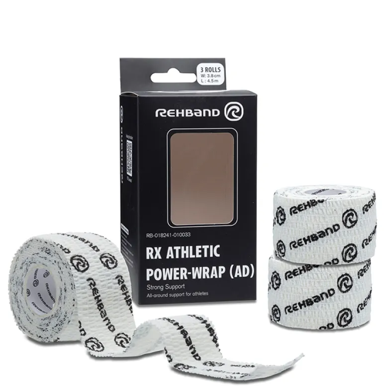 RX Athletic Power Wrap, 38mm x 4,5m - Black
