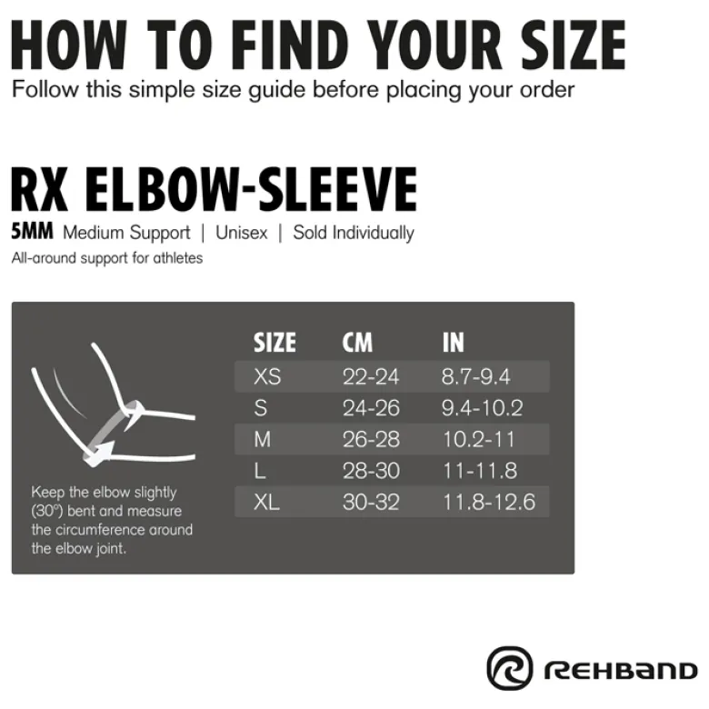 RX Elbow Sleeve 5mm Carbon/Black