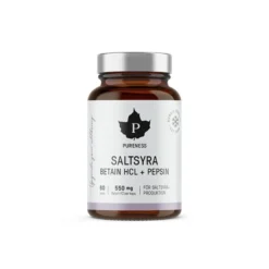 Saltsyre Betain HCL + Pepsin 60 kapsler
