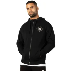 Scofield Zipped Hoodie, Black