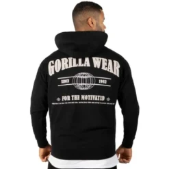 Scofield Zipped Hoodie, Black