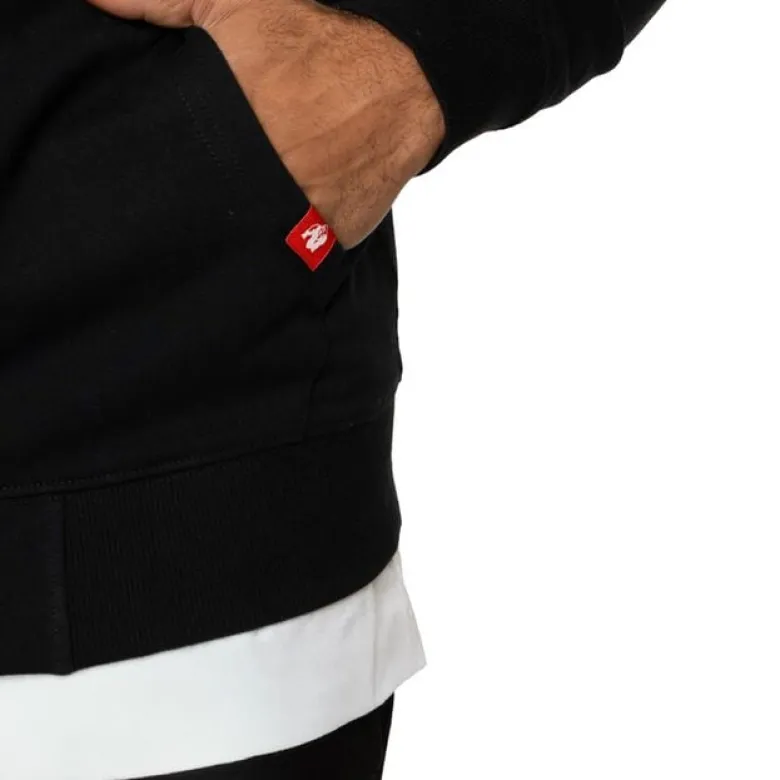Scofield Zipped Hoodie, Black