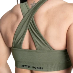 Scrunch Sports Bra, Washed Green