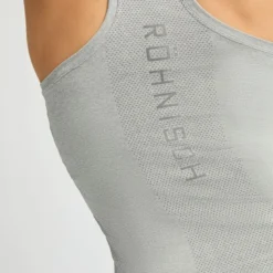 Seamless Flex Tank. Grey Melange