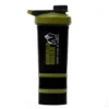 Shaker 2 Go Svart/Grønn 500 ml + 130 ml x 2