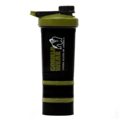 Shaker 2 Go Svart/Grønn 500 ml + 130 ml x 2