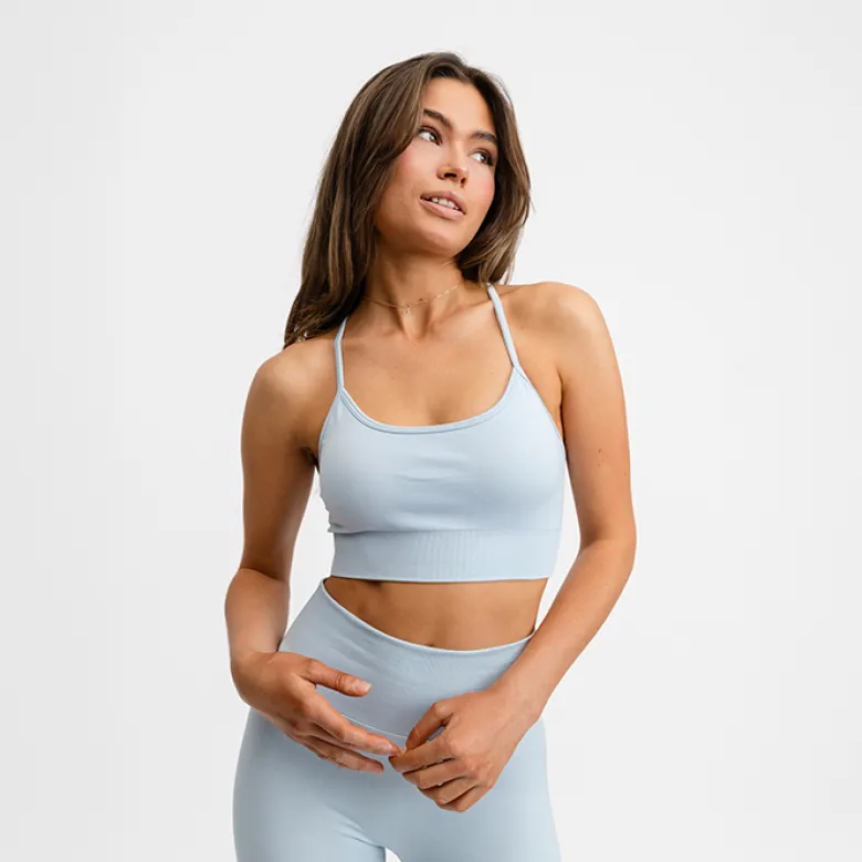 Signature Seamless Bra Light Blue