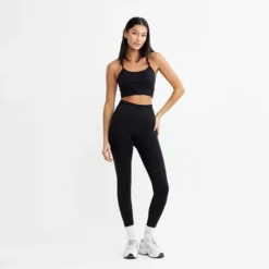 Signature Seamless Tights, Black