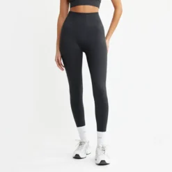 Signature Seamless Tights, Iron Grey