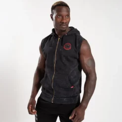 Silverdale Sleeveless Hoodie, Black