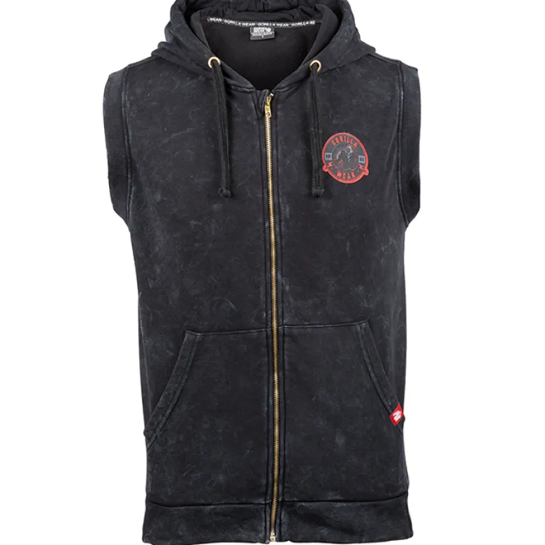 Silverdale Sleeveless Hoodie, Black