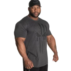 Skull Standard Tee, Dark Grey Melange