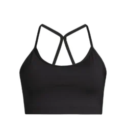 Sleek Strappy Sports Bra, Black