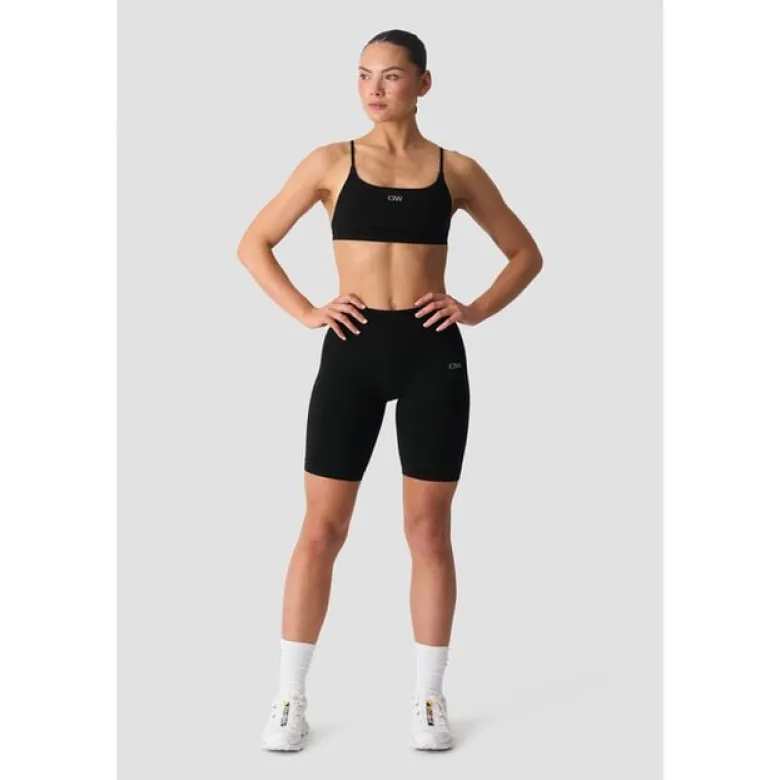 Smooth Seamless Biker Shorts, Black
