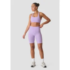 Smooth Seamless Biker Shorts, Pastel Lilac