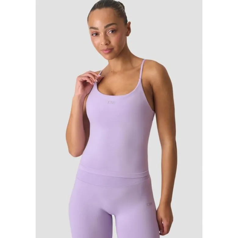 Smooth Seamless 2-in-1 Strappy Tank, Pastel Lilac