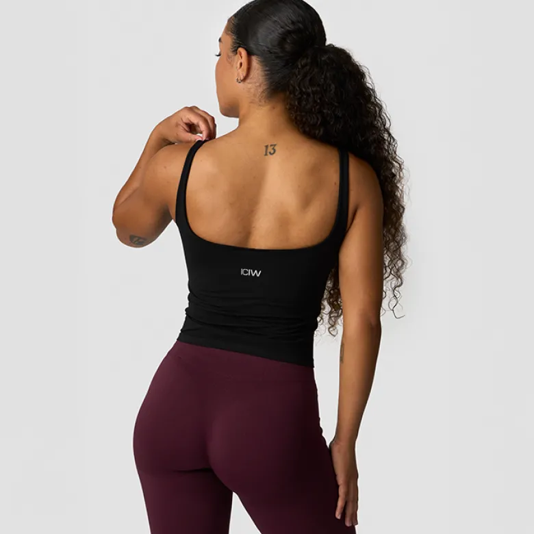 Smooth Seamless 2-in-1 Tank, Black