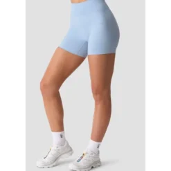 Smooth Seamless Midi Shorts, Fainting Blue