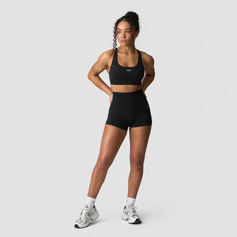 Smooth Seamless Shorts, Black