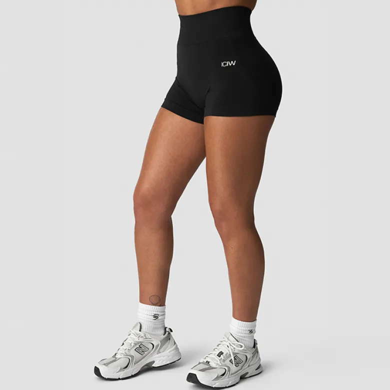 Smooth Seamless Shorts, Black
