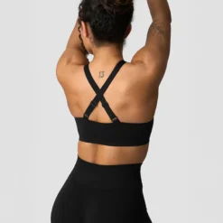 Smooth Seamless Sports Bra, Black
