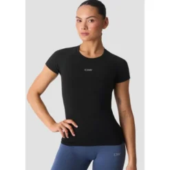 Smooth Seamless Tee, Black