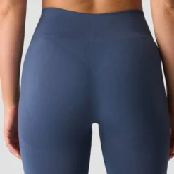 Smooth Seamless Tights, Dusty Twilight Blue