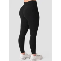 Smooth Seamless V-Shape Tights, Black