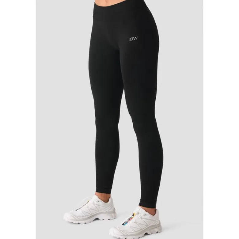 Smooth Seamless V-Shape Tights, Black