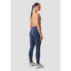 Smooth Seamless V-Shape Tights, Dusty Twilight Blue